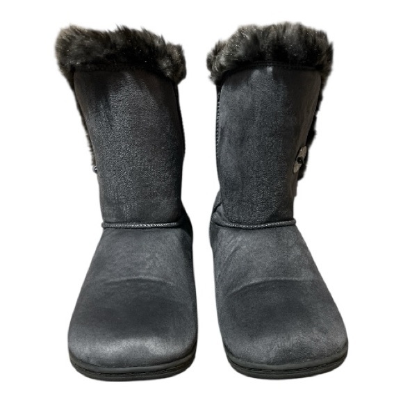 Vionic Size 7 Fairfax Grey Faux Fur Boots - Picture 4 of 6